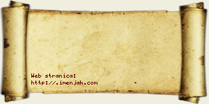 Jana Nikolendžić vizit kartica